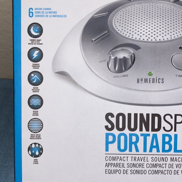 NWT Sound Spa (portable) w/6 nature sounds and a timer - Picture 4 of 13